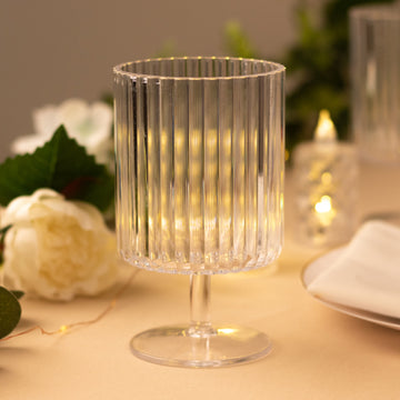 <h3 style="margin-left:0px;"><strong>Sophisticated Clear Reusable Plastic Wine Glasses</strong>