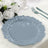 20-Pack Plastic Dinner Plates – 10\" Dusty Blue Reef Design Party Plates – Elegant Disposable