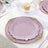 20-Pack Plastic Dinner Plates – 10" Lavender Lilac Reef Design Party Plates – Elegant Disposable