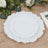 20-Pack Plastic Dessert Plates – 7inch White Reef Design Appetizer Salad Party Plates