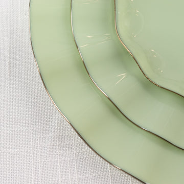 <h3 style="margin-left:0px;"><strong>Perfectly Sized Round Sage Green</strong> <strong>Disposable Dinner Plates</strong>