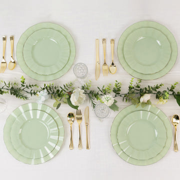 <h3 style="margin-left:0px;"><strong>Effortless Cleanup with Disposable Sage Green Dessert Plates</strong>