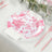 10-Pack French Toile Plastic Dessert Plates – Pink & White Floral