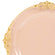 Transparent blush/gold