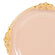 Transparent blush/gold