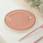 10 Pack Plastic Dessert Appetizer Plates in Dusty Rose with Gold Beaded Rim, Disposable
