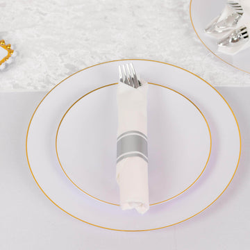 <span style="background-color:transparent;color:#000000;">Effortless Elegance with Silver Plastic Silverware Set</span>