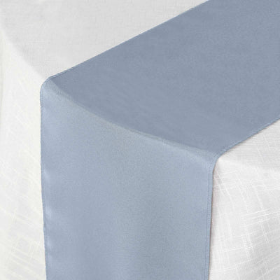 Polyester Table Runner 12"x108" Dusty Blue - Wrinkle-Resistant & Durable Table Decor