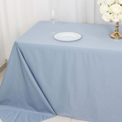 Scuba Rectangular Tablecloth 90"x132" Dusty Blue - Seamless Table Cover