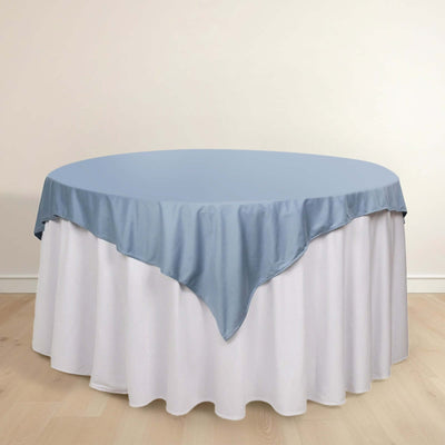 Scuba Square Table Overlay 70"x70" Dusty Blue - Wrinkle Free & Stain Resistant Table Topper