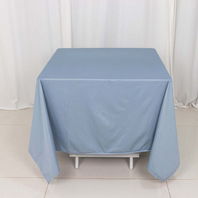 Scuba Square Tablecloth 70"x70" Dusty Blue - Wrinkle Free Table Cover