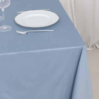 Scuba Square Tablecloth 70"x70" Dusty Blue - Wrinkle Free Table Cover