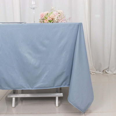 Scuba Square Tablecloth 70"x70" Dusty Blue - Wrinkle Free Table Cover