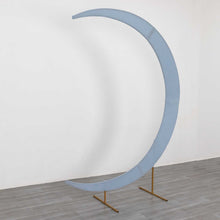 Dusty Blue Spandex Crescent Moon Chiara Backdrop Stand Cover, Wedding Arch Cover