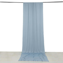 Dusty Blue 4-Way Stretch Spandex Drapery Panel with Rod Pockets, Backdrop Curtain