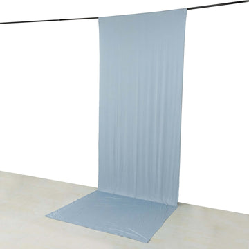 <strong>Dreamy Dusty Blue 4-Way Stretch Spandex Drapery Panel with Rod Pocket</strong>