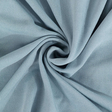 <strong>A Touch of Serenity with Dusty Blue Spandex Drapery Panel</strong>