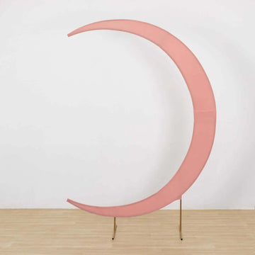 <strong>The Enchanting Dusty Rose Crescent Moon Chiara Backdrop Stand Cover</strong>