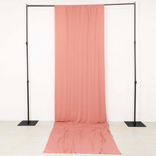 Dusty Rose 4-Way Stretch Spandex Drapery Panel with Rod Pockets, Photography Backdrop Curtain