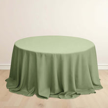 Dusty Sage Green Premium Scuba Round Tablecloth, Polyester Seamless Tablecloth 132inch