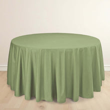 Dusty Sage Green Premium Scuba Round Tablecloth, Polyester Seamless Tablecloth 120inch