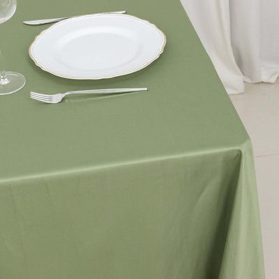 Scuba Square Tablecloth 70"x70" Dusty Sage Green - Wrinkle Free Table Cover