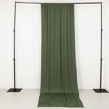 Dusty Sage Green 4-Way Stretch Spandex Drapery Panel with Rod Pockets, Backdrop Curtain