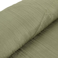 Dusty Sage Green Accordion Crinkle Taffeta Fabric Bolt