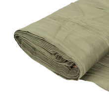 Dusty Sage Green Accordion Crinkle Taffeta Fabric Bolt