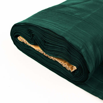 Create Unforgettable Events with Hunter Emerald Green Accordion Crinkle Taffeta Fabric