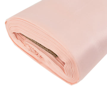 <h3 style="margin-left:0px;"><span style="background-color:transparent;color:#000000;">Elegant Blush Lamour Satin Fabric Bolt</span>