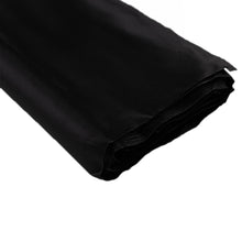 Black Lamour Satin Fabric Bolt, Heavy Matte Satin Fabric By The Yard