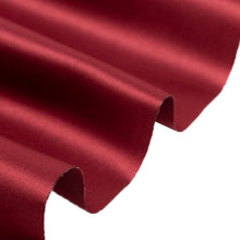 Burgundy Lamour Satin Fabric Bolt, Heavy Matte Satin Fabric By The Yard