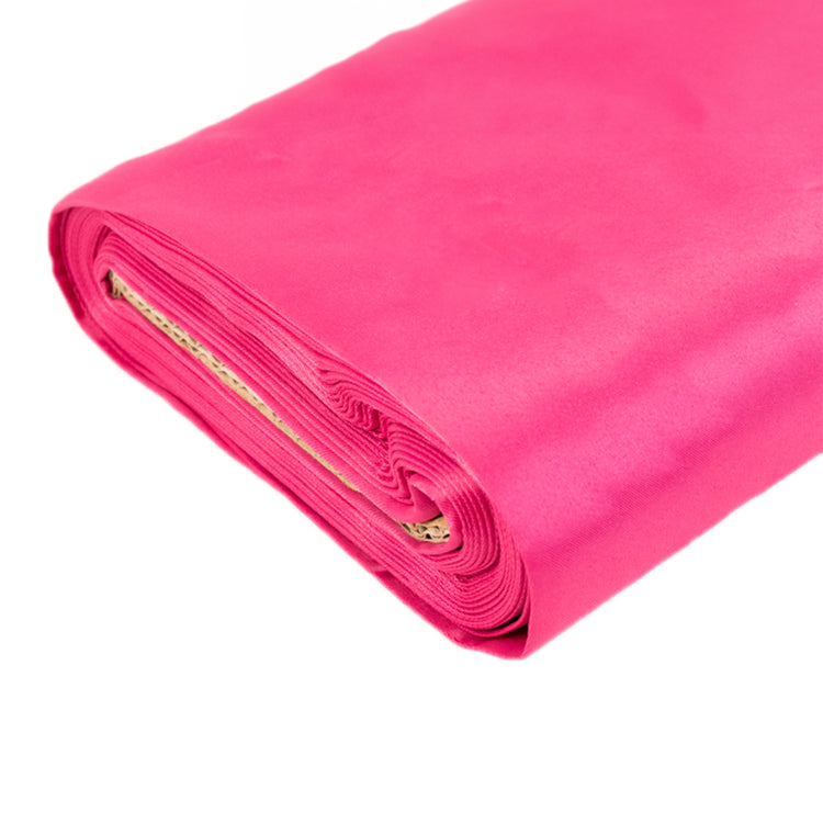 Fuchsia Lamour Satin Fabric Bolt, Heavy Matte Satin Fabric By The Yard