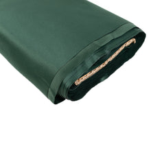 Hunter Emerald Green Lamour Satin Fabric Bolt, Heavy Matte Satin Fabric By The Yard