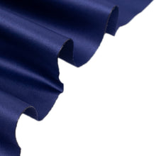 Navy Blue Lamour Satin Fabric Bolt, Heavy Matte Satin Fabric By The Yard