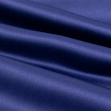 Navy Blue Lamour Satin Fabric Bolt, Heavy Matte Satin Fabric By The Yard