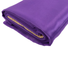 Purple Lamour Satin Fabric Bolt, Heavy Matte Satin Fabric By The Yard