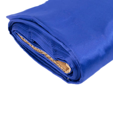 <h3 style="margin-left:0px;"><span style="background-color:transparent;color:#000000;">Elegant Royal Blue Lamour Satin Fabric Bolt</span>