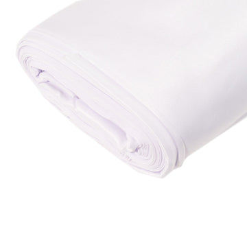 <h3 style="margin-left:0px;"><span style="background-color:transparent;color:#000000;">Elegant White Lamour Satin Fabric Bolt</span>