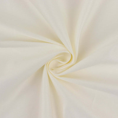 Ivory Scuba Polyester Fabric Bolt, Wrinkle Free DIY Craft Fabric Roll - 60"x10 Yards
