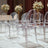 8-Pack Acrylic Banquet Ghost Chairs Clear with Oval Back – Transparent Armless Design Sophisticated