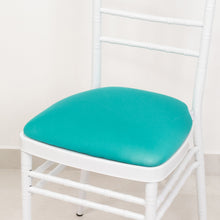 5 Pack Turquoise Spandex Chiavari Chair Cushion Covers, Stretch Fitted Dining Chair Seat