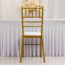 5 Pack White Spandex Chiavari Chair Cushion Covers, Washable Stretch Fitted Dining Chair