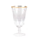 Short beaded stem wine glasses