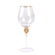 Studded diamond rhinestones wine goblet