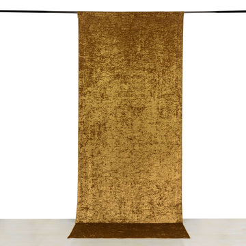 <strong>Opulent Gold Drapes: Privacy Meets Glamour in Your Event Space</strong>