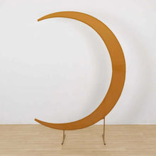 Gold Spandex Crescent Moon Chiara Backdrop Stand Cover, Custom Fitted Wedding Arch Cover