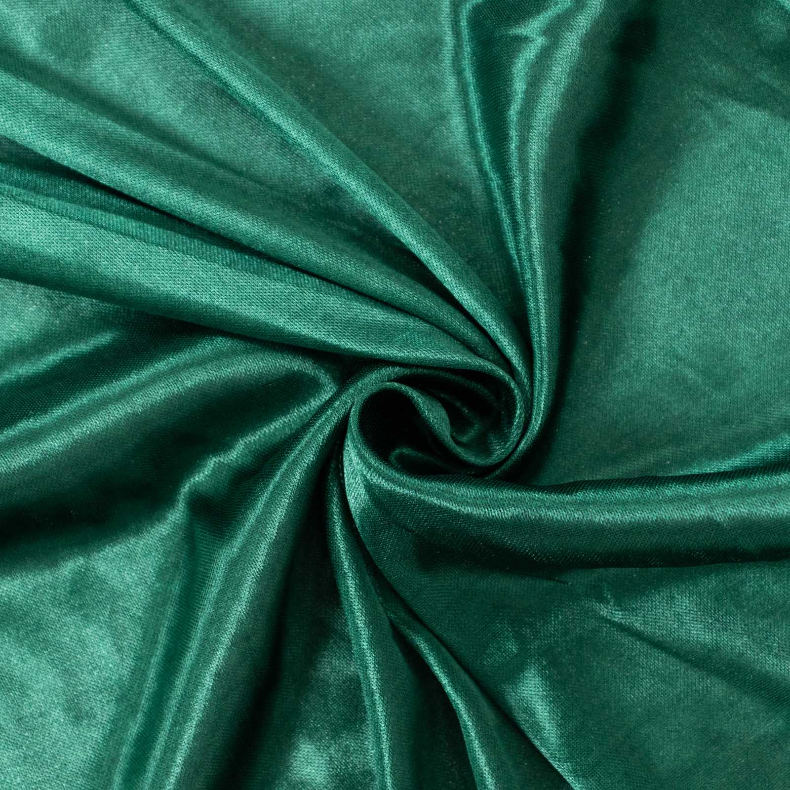 10ft Hunter Green Double Drape Pleated Satin Backdrop | eFavormart.com