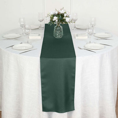 Polyester Table Runner 12"x108" Hunter Emerald Green - Wrinkle-Resistant & Durable Table Decor